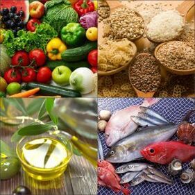 Dietiniai Viduržemio jūros regiono maisto produktai
