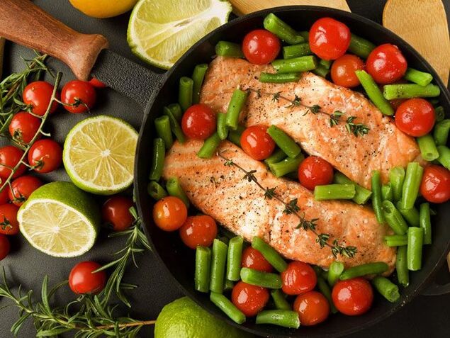 žuvis su daržovėmis dietai be glitimo