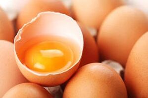 vištienos kiaušinis svorio netekimui